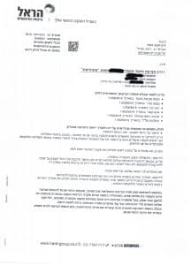 אישור (ללא הליך משפטי) תביעת סיעוד בסך של 100% מהפוליסה בסך של 5,500 ש”ח לחודש ופיצוי רטרואקטיבי של 121,000 ש”ח בשל חוסר יכולת לביצוע פעולות היום יום
